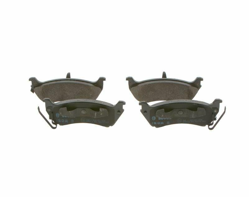 bosch rear brake pad 0986424648 front view, bosch rear brake pad technical specifications BOSCH Rear Brake Pad 0986424648 - Premium Disc Brake Set for M.S-W163 | 98-06 Model | Low-Metallic Material BOSCH Rear Brake Pad 0986424648 | Premium Quality bosch, rear-brake-pad, car-parts, automotive, braking-system, safety, low-metallic, performance, car-owners, ai-generated