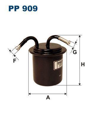 FILTRON Fuel Filter PP909 for Subaru Forester, Impreza & Legacy 1997-2002 — Fuel Delivery
