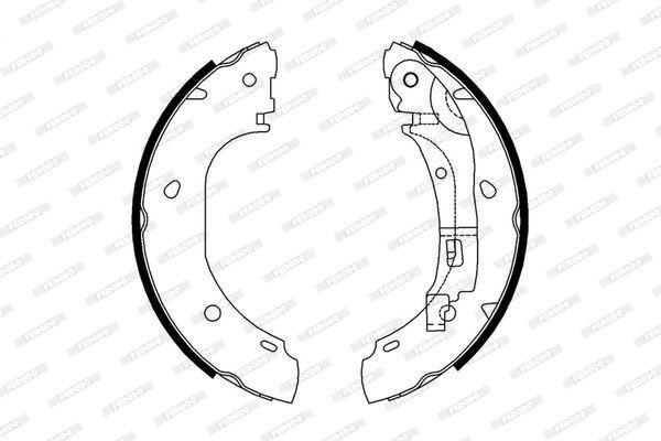 ferodo fsb652 rear brake shoe, package for ferodo fsb652 rear brake shoe FERODO FSB652 Rear Brake Shoe Set - Ideal for Fiat Boxer, Jumper, Ducato Models | 57 mm Width FERODO FSB652 Rear Brake Shoe - Compatible with Fiat Models ferodo, rear-brake-shoe, fiat-compatible-parts, automotive-parts, car-maintenance, brake-repair, mechanics-tools, car-owners, brake-shoe-set, ai-generated
