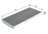 BOSCH Pollen Filter for Mercedes A-Class W169 (2004-2011) - Active Carbon Filter — Air & Cabin Filters