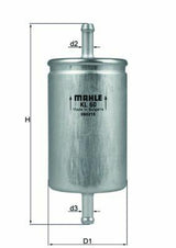 MAHLE KL60 Fuel Filter - Compatible with 1995 Polo, Caddy, Ibiza — Fuel Delivery