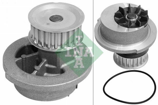 INA Water Pump - Opel Astra F, Vectra B, Corsa B X14XE/X16XEL 16V — Water Pump & Thermostat