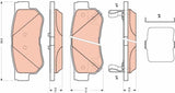 TRW GDB3432 Brake Pads - 2003 Getz