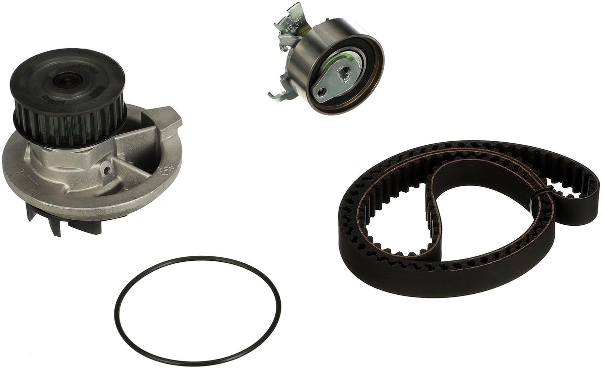 Gates KP15367XS Timing Belt Kit + Water Pump — Water Pump & Thermostat