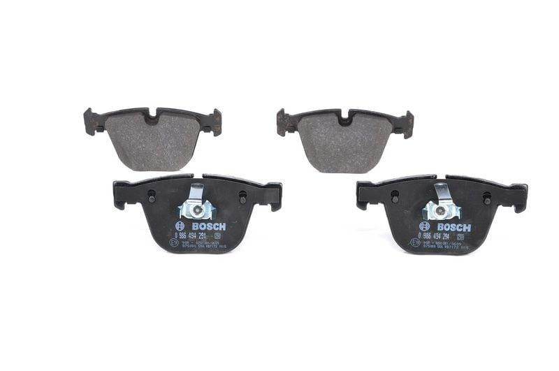 bosch rear brake pad set for bmw models, technical specifications of bosch brake pads BOSCH 0986494294 Rear Brake Pad Set - Compatible with BMW 3, 5, 6, 7, X5, X6 | Low-Metallic Material BOSCH Rear Brake Pad Set - BMW Series 3, 5, 6, 7, X5, X6 | Low-Metallic bosch, brake-pads, bmw-parts, car-maintenance, mechanic-tools, low-metallic, automotive-accessories, ai-generated, brake-repair, vehicular-performance