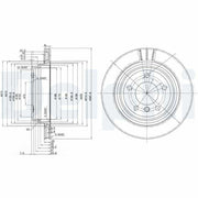 delphi bg3042 rear brake disc for bmw e39, diagram showing dimensions of delphi bg3042 brake disc Delphi BG3042 Rear Brake Disc - Ventilated Disc for BMW E39 Owners | 298 mm Delphi BG3042 Rear Brake Disc for BMW E39 1996-2003 delphi, brake-disc, bmw-e39, ventilated-brake-disc, car-parts, braking-system, car-owners, bmw-enthusiasts, ai-generated, automotive
