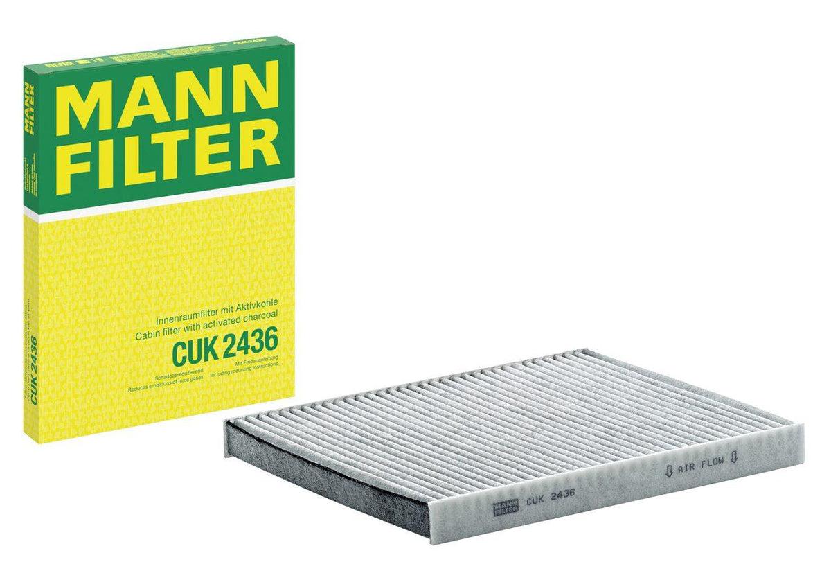 Mann CUK2436 Ford Fiesta B-Max Courier Ka Puma Transit Mazda 2 2008- with Carbon Cabin Air Filter