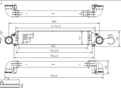 MGA 80896 Turbo Radiator Brazing (Mercedes: W203 00-07 S203 01-07 Cl203 01-08) — Radiators & Fans