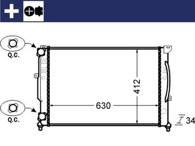 BEHR Water Radiator CR1423000S - High Performance Cooling for VW Audi — Radiators & Fans