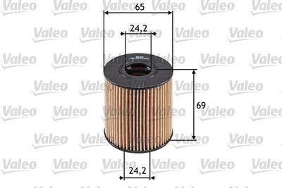 Valeo 586503 Oil Filter Berlingo Partner 206 307 308 C3 C4 C5 DS3 DS4 5008 Expert Jumpy Focus 2.0 HDi 02> — Oil Filters
