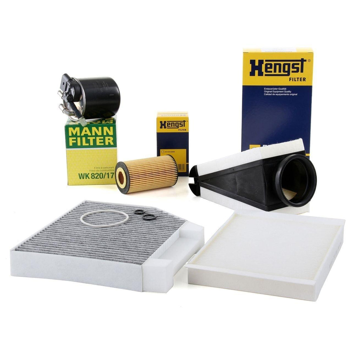 HENGST Mercedes GLC 250d Maintenance Filter Set - Complete Kit for Car Owners and Mercedes Enthu — Maintenance & Service Kits