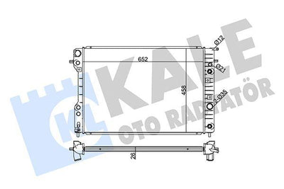 Kale 363800 Opel Omega B 2.5-3.2 V6 X25XE A/T Water Radiator — Radiators & Fans
