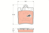TRW GDB1334 Brake Pads - Rear for Mercedes E-Class 98-03 W210 & CLK Series 02-09