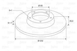 VALEO 186597 Brake Disc — Brake Rotors & Drums