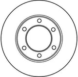 TRW Front Brake Disc DF4153 - Ventilated, 302 mm — Brake Rotors & Drums