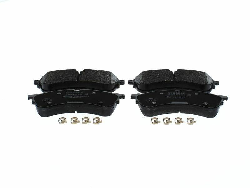 bosch brake pads front view, bosch brake pads technical specifications, installation instructions for bosch brake pads BOSCH Brake Pads 0986424930 - Front Pads for 17-Crafter 2.0 TDI Large Type | Low-Metallic BOSCH Brake Pads for 2017 Crafter 2.0 TDI bosch, brake-pads, car-parts, automotive, craftsman, mechanics, car-owners, low-metallic, disc-brake, ai-generated