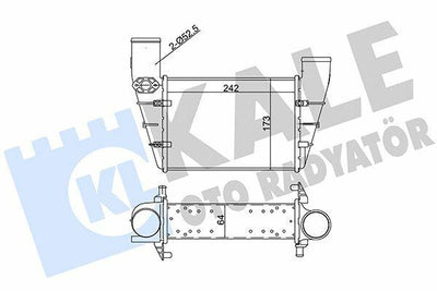 KALE Turbo Intercooler for 1996-2001 Passat, A4, A6 1.9 TDI — Turbo & Supercharger