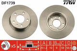 TRW DF1739 Disc Brake - Performance for 1998-2006 Models — Brake Rotors & Drums