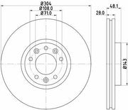 hella pagid brake disc 8dd355117-331, ventilated front disc for peugeot 508 and 308 HELLA PAGID Brake Disc 8DD355117-331 - Ventilated Front Disc for Peugeot 508 and 308 | Pack of 2 HELLA PAGID Brake Disc - Ventilated Front Disc for Peugeot hella-pagid, brake-disc, ventilated-discs, peugeot-508, peugeot-308, car-parts, mechanic-tools, automotive, disc-brake, ai-generated