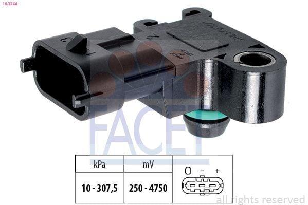 FACET 10.3244 Sensor Emme Pipe Pressure for Ford Fiesta VI, B Max, C Max II and more — Intake