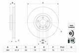 BOSCH 0986479B18 Brake Disc for 10 Range Rover — Brake Rotors & Drums
