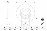 BOSCH Front Brake Disc for Astra F, Corsa A & B - 2-Pack Brake Disks — Brake Rotors & Drums