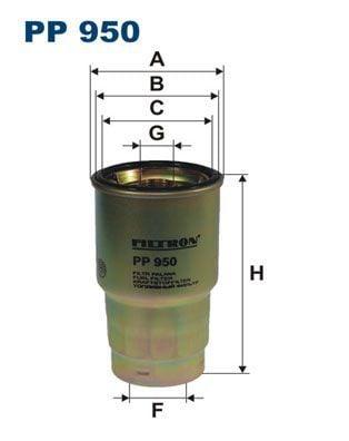 Filtron PP950 Fuel Filter For Toyota Corolla, Avensis and 2 more models — Fuel Delivery