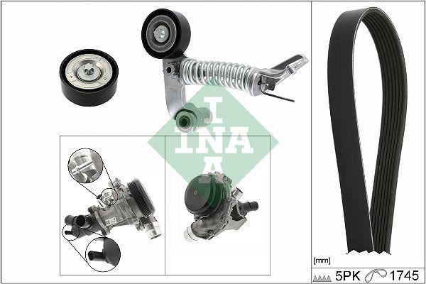 INA Water Pump Kit + Pulley + Belt + Bearing for Mercedes OM651 - Engine Components — Water Pump & Thermostat