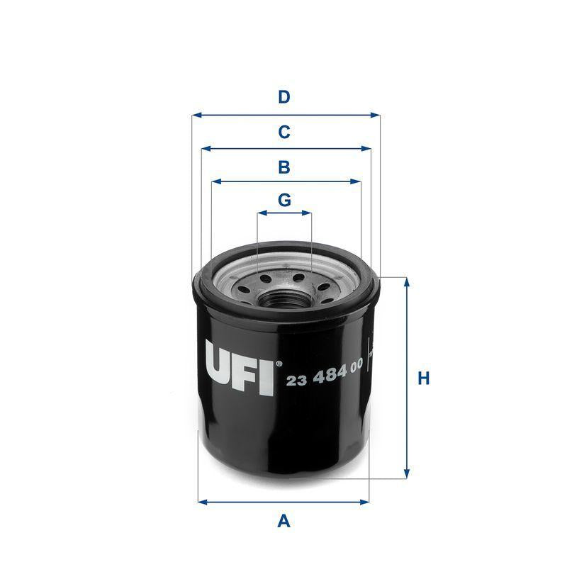 UFI Oil Filter - Fits Dokker, Duster, Lodgy 1.6 & Micra — Oil Filters