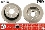 TRW DF4453 Rear Brake Disc for Mercedes W169 W245 — Brake Rotors & Drums