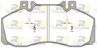 ROADHOUSE 2245.00 Brake Pad Front Db Van 508-609-709-711 86 — Brake Pads