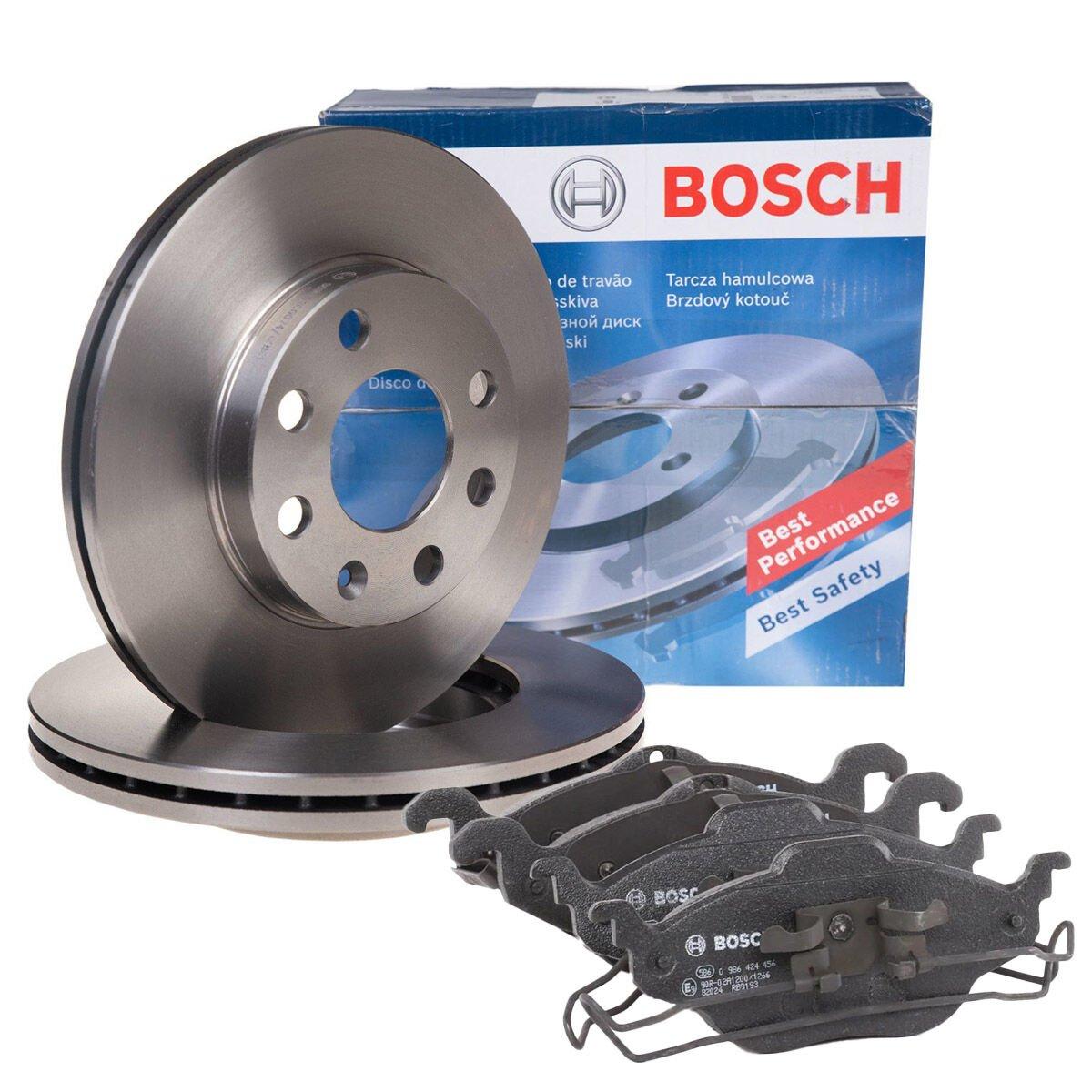Bosch Opel Astra G Front Brake Disc / Front Brake Pad Set 4 Lug — Brake Rotors & Drums
