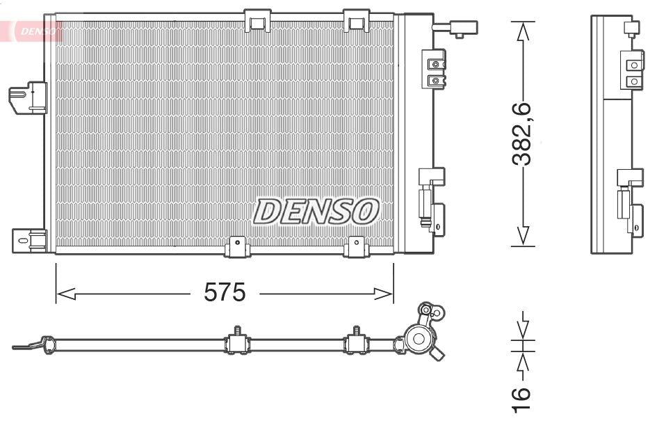 Denso DCN20038 A/C Condenser (Opel Astra G 98-05) — Condensers & Evaporators