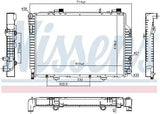 NISSENS 62618 Radiator - Built-In Oil Cooler for C200 / 220 CDI — Oil System