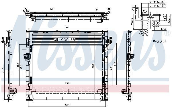 nissens climate radiator 940394 side view, nissens climate radiator 940394 technical specifications, nissens climate radiator 940394 installed in vehicle Nissens Climate Radiator 940394 - Premium Aluminum Design for Car Owners | 16.5 in x 22.4 in x 0.7 in Nissens Climate Radiator 940394 nissens, climate-radiator, automotive-parts, air-conditioning, car-owners, automotive-technicians, aluminum-radiator, car-maintenance, refrigerant-compatible, ai-generated