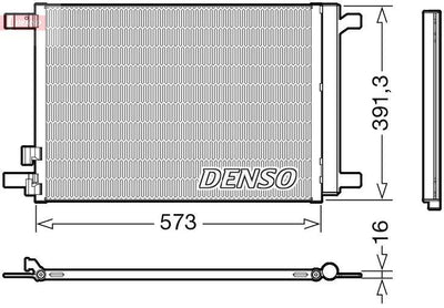 Denso DCN32066 VW Audi A/C Condenser Golf7 Leon 1.2 TSI 1.6 TDI 5Q0816411aa — Condensers & Evaporators