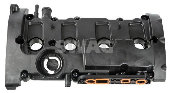 swag valve cover for audi a6 and exeo, black plastic valve cover for 2.0 TFSI engine SWAG Valve Cover for A6 2005-2011 & Exeo 2009-2014 2.0 TFSI - Durable Plastic Construction | Black SWAG Valve Cover A6 Exeo 2.0 TFSI - Durable Plastic swag, valve-cover, audi-accessories, engine-parts, car-repair, mechanics-tools, automotive-replacements, durable-plastic, 2.0-tfsi, ai-generated