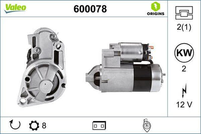 VALEO Starter Motor - Kia Carnival 2.5 Compatible — Starting & Charging