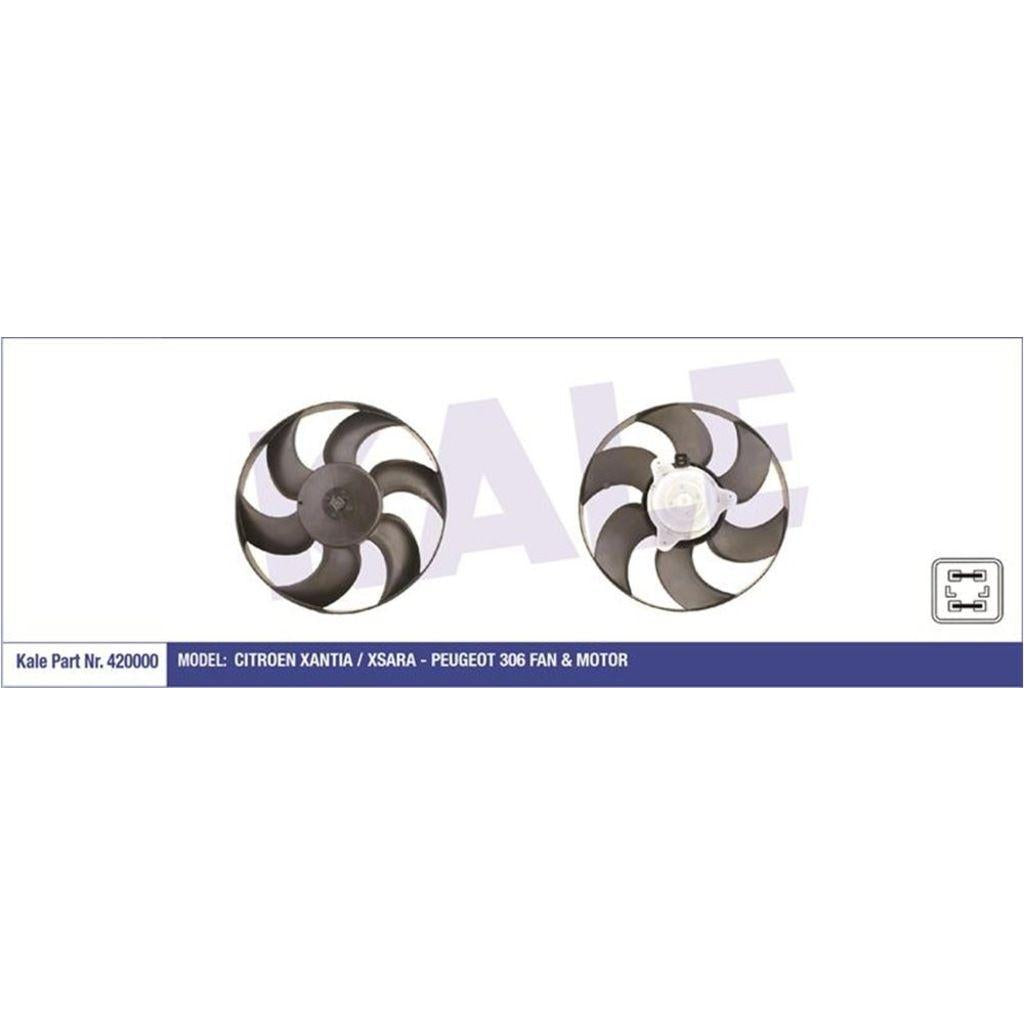 Kale 420000 Fan Motor Citroen Xantia/Xsara Peugeot 306 Partner Berlingo with A/C 220W — Motors, Pumps & Antennas