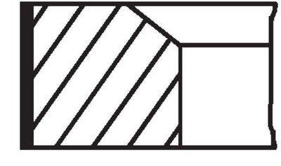 Mahle 02201N2 Piston Ring 0.50 Clio II/III Kangoo Megane II 1.5 dCi K9K 76-76.5mm — Pistons & Rotating
