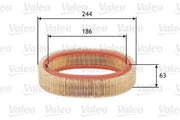 valeo air filter for r9 r11 r19, technical specifications of valeo air filter VALEO Air Filter - Fits R9 R11 R19 Models | 63mm Height VALEO Air Filter R9 R11 R19 valeo, air-filter, r9, r11, r19, car-parts, vehicle-maintenance, mechanics, engine-air-filter, ai-generated