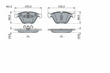 BOSCH 0986494354 Front Brake Pad Set for BMW 3 Series E90/E93 — Brake Pads