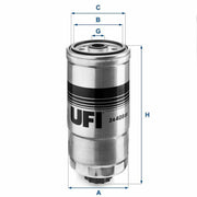 ufi fuel filter 24.408.00 front view, ufi fuel filter 24.408.00 technical specifications UFI Fuel Filter 24.408.00 - OE Specification for Fiat Marea 1.9 JTD & Bravo 1.9 JTD | Height 7.22 in. UFI Fuel Filter for Fiat Marea and Bravo | OE Specs ufi, mazot-filtresi, fuel-filter, fiat-marea, fiat-bravo, vehicle-maintenance, mechanics, auto-parts, car-repair, ai-generated