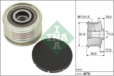 INA 535034610 Alternator Pulley Clio V Micra V 1.0 19 — Starting & Charging