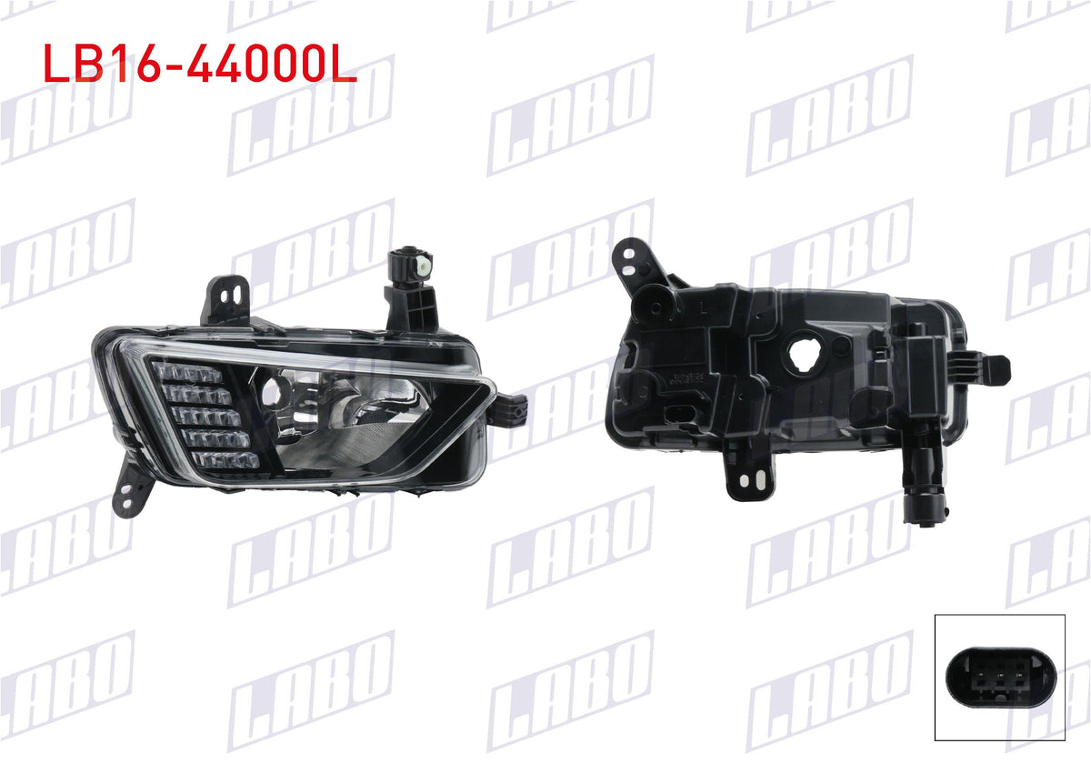 LABO LB16-44000L Daytime Headlight Fog Farlı Left LED Volkswagen Polo VI (Aw1, Bz1, Ae1) 2018-2021 — Headlights