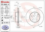 BREMBO Brake Disc 09.B280.41 - High Carbon, Vented Design — Brake Rotors & Drums