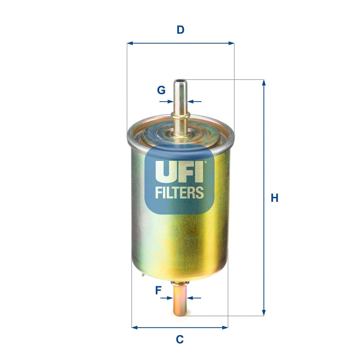 Ufi 31.850.00 Filter Gasoline-(Chevrolet Kalos 02 / 10 / Aveo 05 / 10 1.2-1.4)