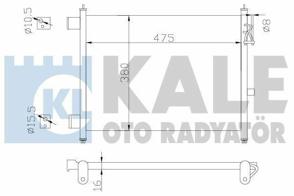 KALE Nissan Micra 1.2 AC Radiator - Durable Aluminum Construction — Radiators & Fans
