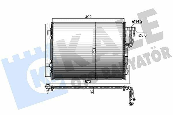 kale climate radiator condenser for i30 and elantra, technical specifications of kale climate radiator KALE 391600 | Climate Radiator Condenser for 2008-2013 i30 & 2001-2012 Elantra | 1.6-2.0 CRDi KALE Climate Radiator Condenser for i30 Elantra kale, climate-radiator, condenser, car-parts, hyundai, i30, elantra, automotive, ai-generated, replacement-parts