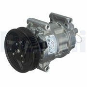 delphi-air-compressor-front-view, delphi-air-compressor-side-view Delphi Air Compressor - 07-09 Megane 1.6 16V | 6 Channel Delphi Air Compressor for 07-09 Megane 1.6 16V delphi, air-compressor, megane-1-6-16v, automotive, car-parts, mechanics, climate-control, vehicle-maintenance, auto-repair, ai-generated